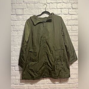 NWOT Centigrade Army Green Rain Jacket Large
